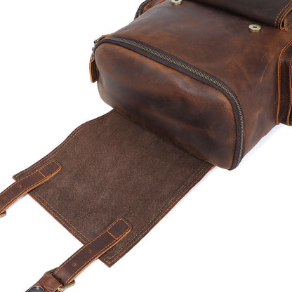 Charles - Men’s Leather Laptop Backpack | Last day 80% off!