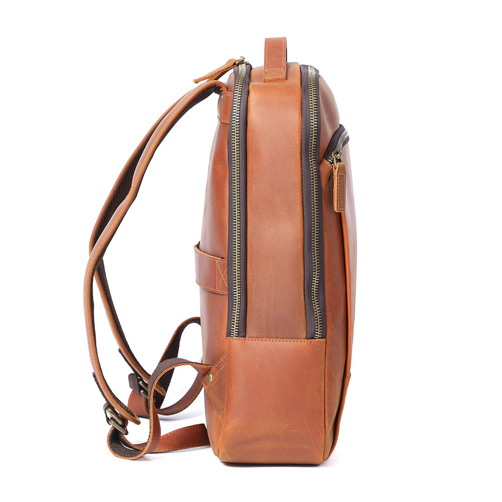 Andrew - Men’s Leather Laptop Rucksack | Last day 80% off!