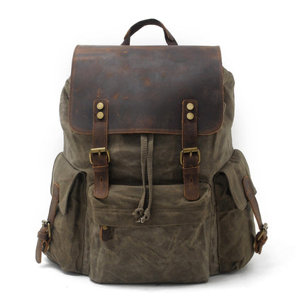 Jacob - Vintage Waxed Canvas Backpack | Last day 80% off!