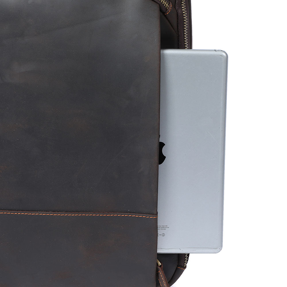 Andrew - Men’s Leather Laptop Rucksack | Last day 80% off!