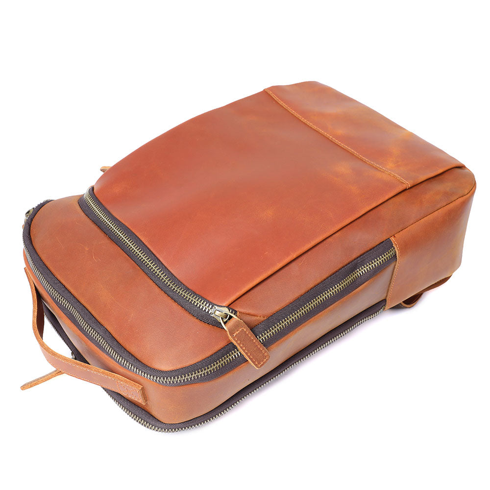 Andrew - Men’s Leather Laptop Rucksack | Last day 80% off!