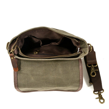 William - Small Canvas Leather Sling Bag | Last day 80% off!
