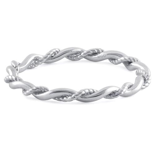 Sterling Silver Twist Ring | Last day 80% off!