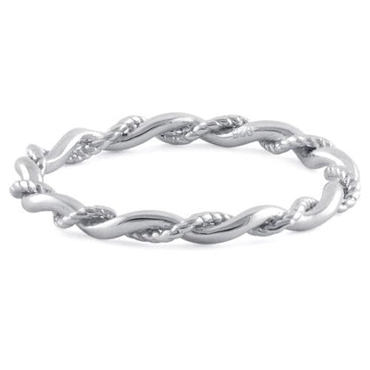 Sterling Silver Twist Ring | Last day 80% off!