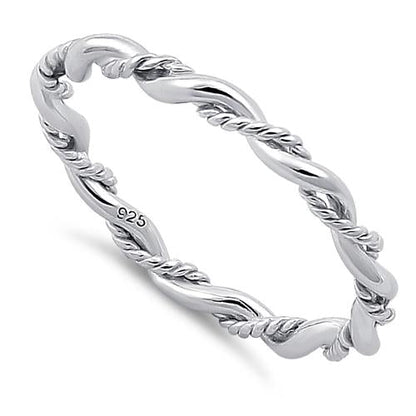 Sterling Silver Twist Ring | Last day 80% off!