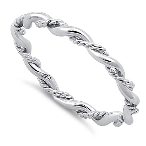 Sterling Silver Twist Ring | Last day 80% off!