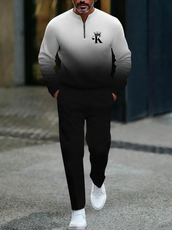 Zipper Long Sleeve Long Pants Two-Piece Set | Last day 80% off!