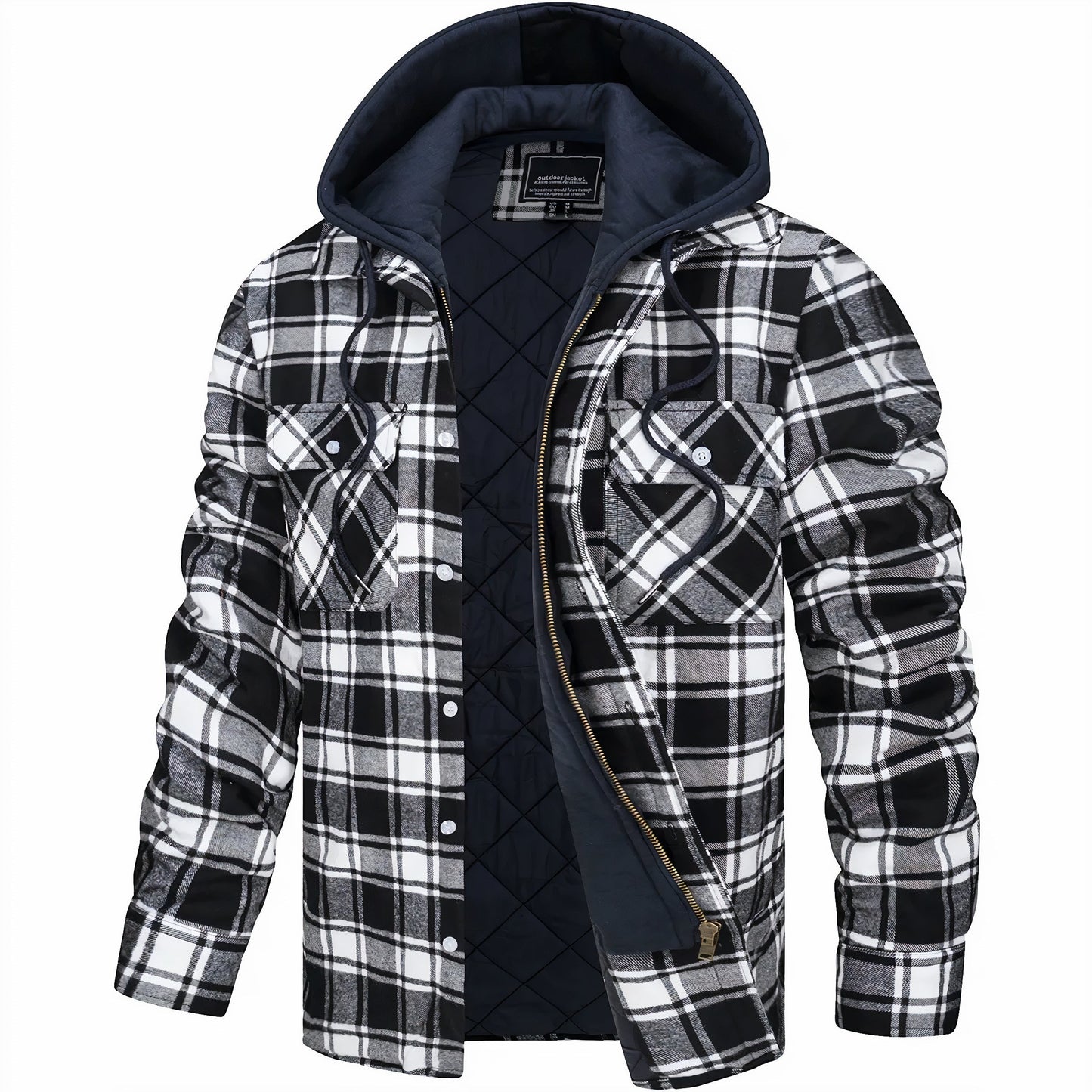 Julius | Checked Jacket with Zip | Last Day 80% Off!