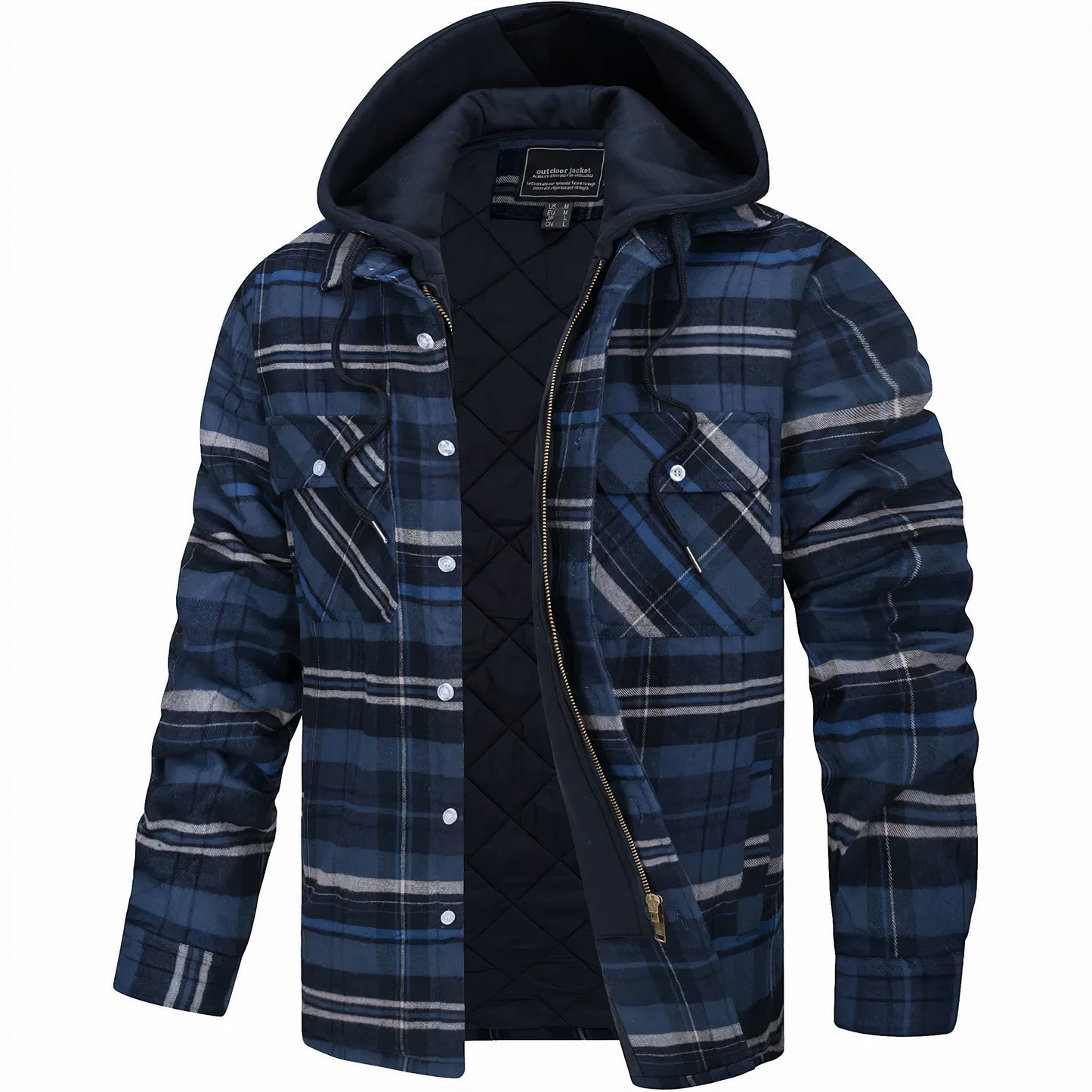 Julius | Checked Jacket with Zip | Last Day 80% Off!