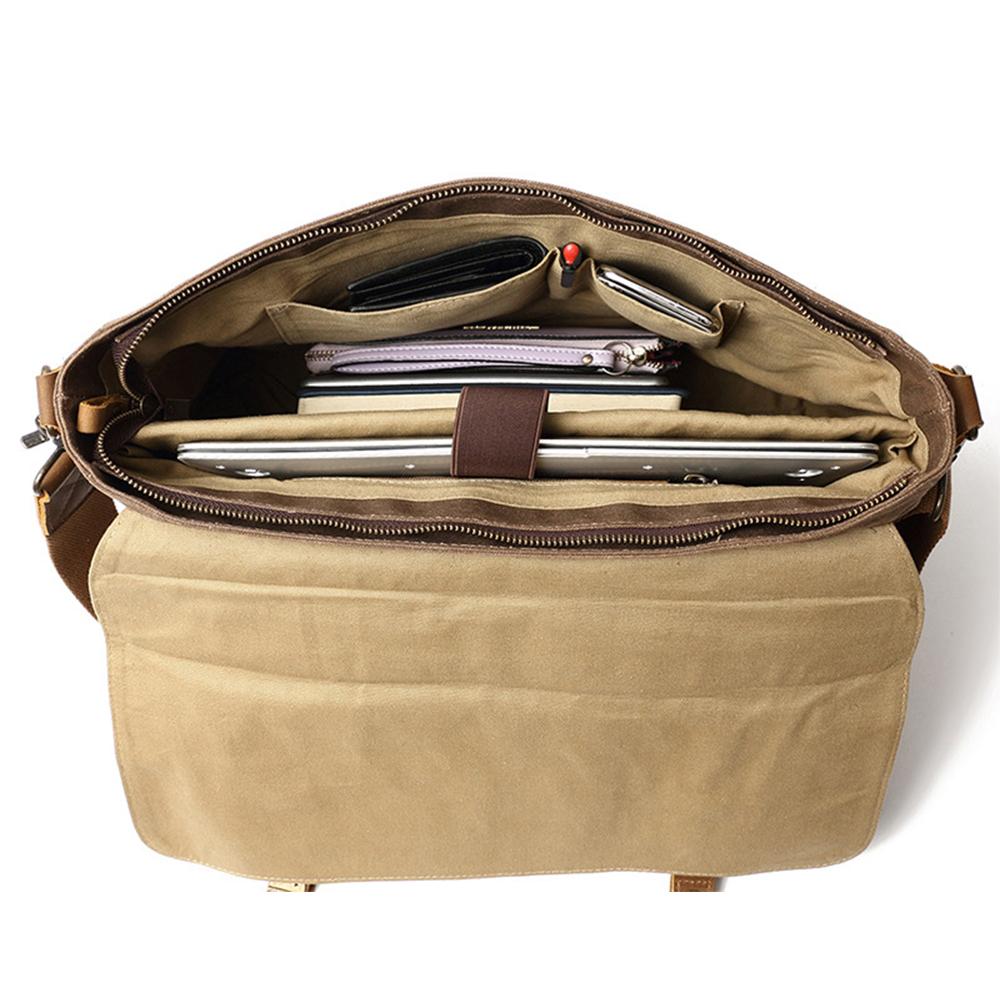 Jack - Water-Resistant Waxed Canvas Messenger Bag | Last day 80% off!