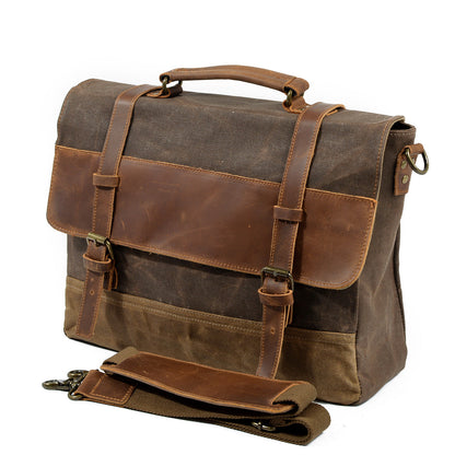 Jack - Water-Resistant Waxed Canvas Messenger Bag | Last day 80% off!