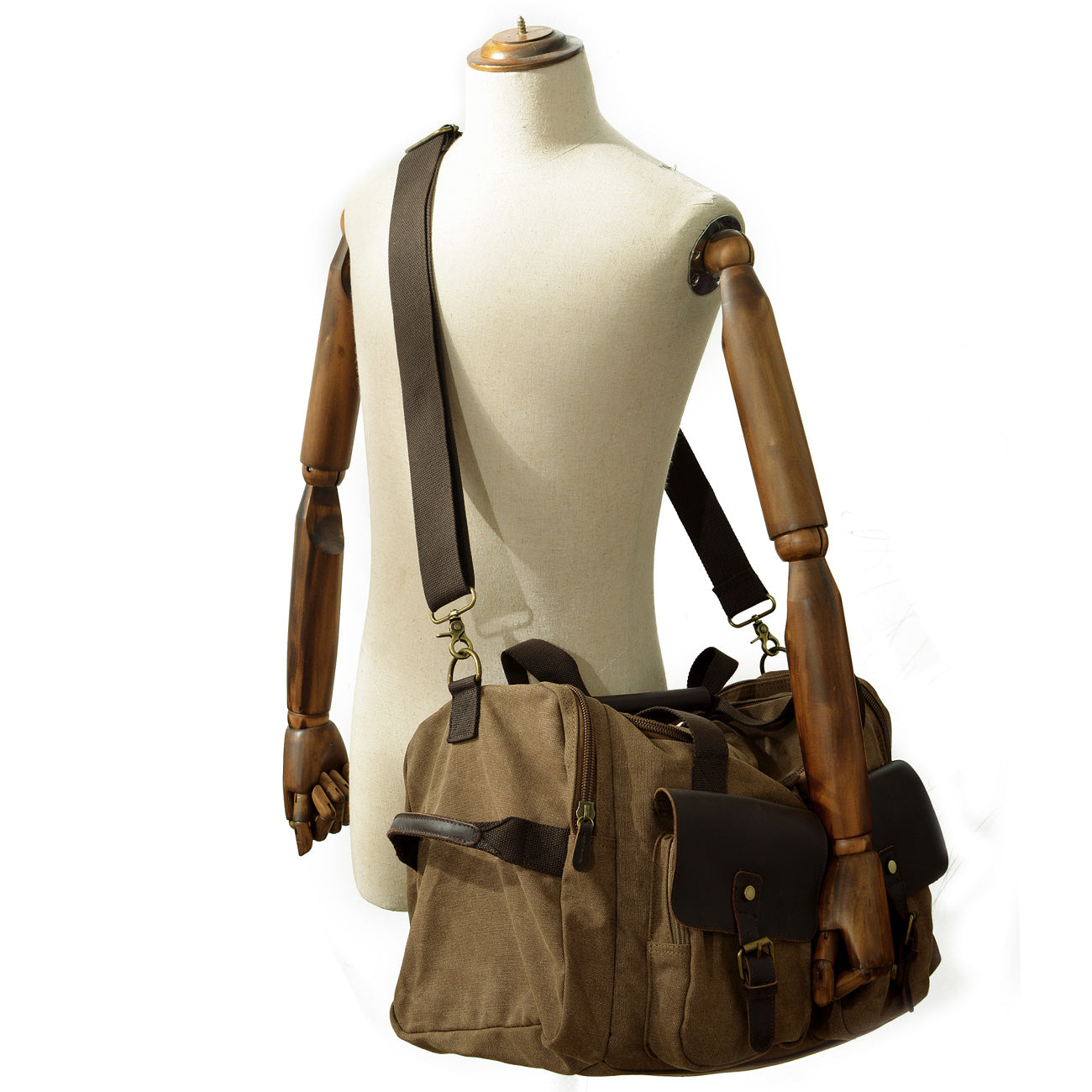 David - Mens Canvas Leather Duffle Bags | Last day 80% off!
