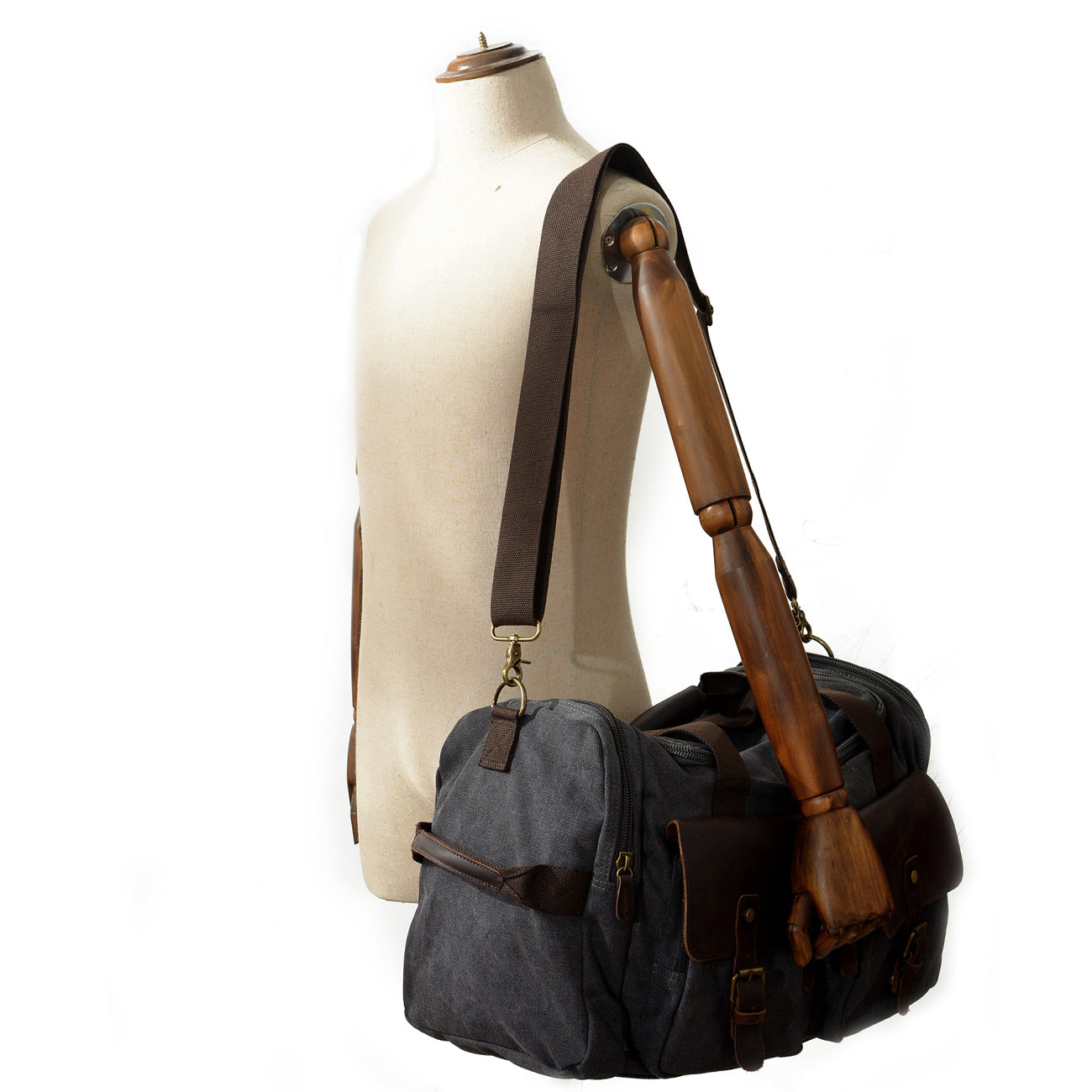 David - Mens Canvas Leather Duffle Bags | Last day 80% off!